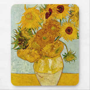 Vincent Van Gogh 12 Sonnenblumen Impressionist Mousepad
