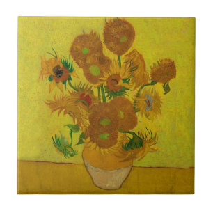 Vincent Van Gogh 15 Sonnenblumen Gemälde Fliese