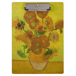 Vincent Van Gogh 15 Sonnenblumen Gemälde Klemmbrett