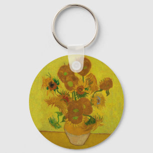 Vincent Van Gogh 15 Sonnenblumen Gemälde Schlüsselanhänger