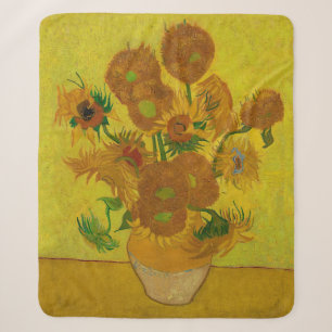 Vincent Van Gogh 15 Sonnenblumen Gemälde Sherpadecke