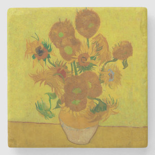 Vincent Van Gogh 15 Sonnenblumen Gemälde Steinuntersetzer