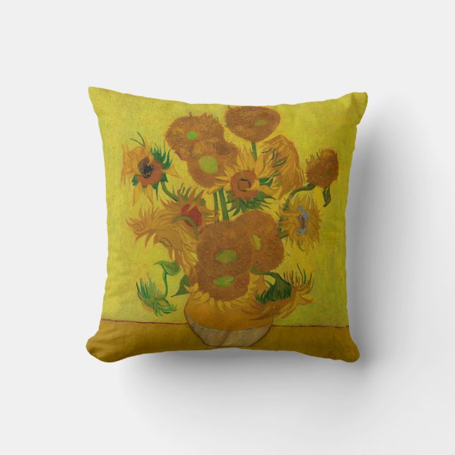 Vincent Van Gogh 15 Sonnenblumen Malerei Kissen (Vorderseite)