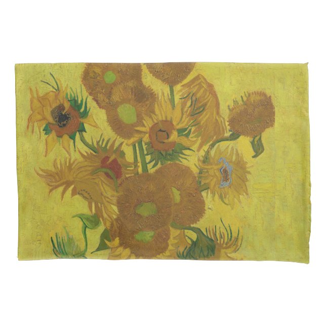 Vincent Van Gogh 15 Sonnenblumen Malerei Kissenbezug (Vorderseite)