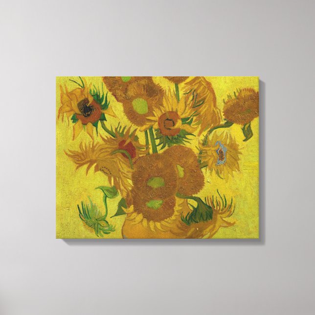 Vincent Van Gogh 15 Sonnenblumen Malerei Leinwanddruck (Vorderseite)