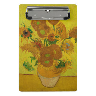 Vincent Van Gogh 15 Sonnenblumen Malerei Mini Klemmbrett