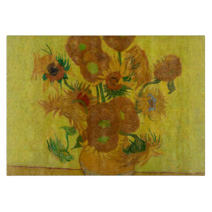 Vincent Van Gogh 15 Sonnenblumen Malerei Schneidebrett