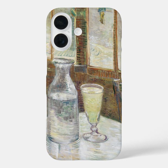Vincent van Gogh Absinthe Berühmtes Gemälde iPhone 16 Hülle (Rückseite)