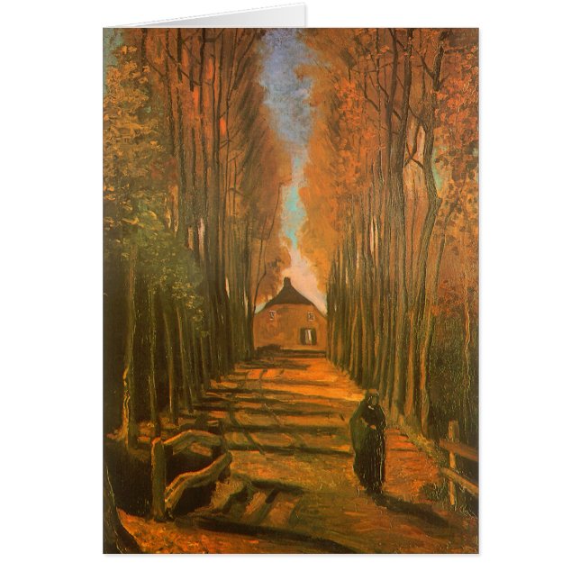 Vincent van Gogh - Allée de peupliers en automne (Devant)