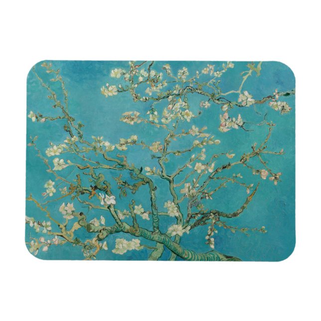 Vincent Van Gogh, Almond Blossom, Amandelbloesem Magnet (Horizontal)