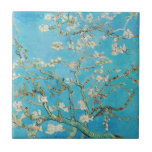 Vincent van Gogh - Almond Blossom Fliese<br><div class="desc">Almond Blossom / Zweig with Almond Blossom - Vincent van Gogh,  Oil on Canvas,  1890</div>