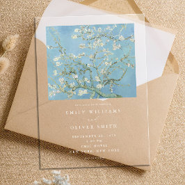 Vincent Van Gogh Almond Blossom Floral Wedding Acryleinladungen