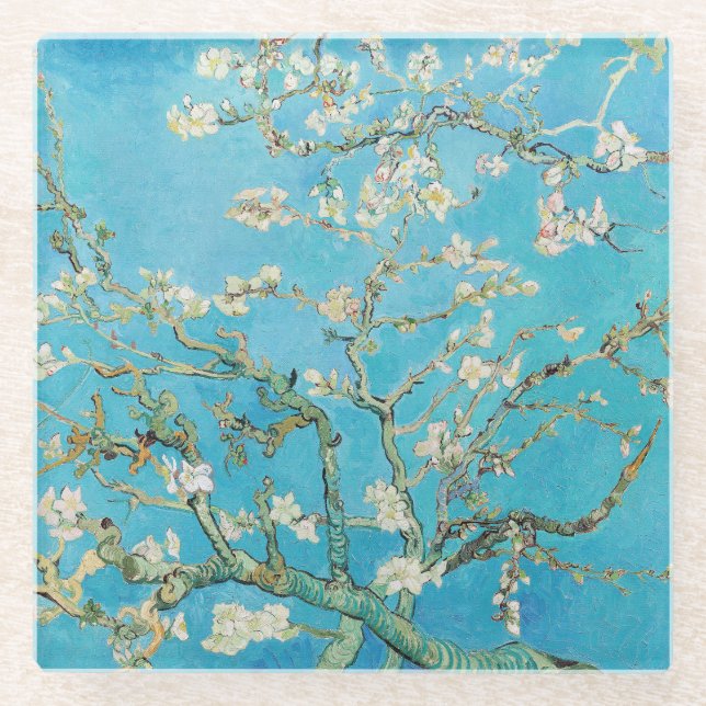 Vincent van Gogh - Almond Blossom Glasuntersetzer (Vorderseite)