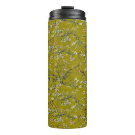 Vincent Van Gogh Almond Blossom on Oregano Green Thermosbecher