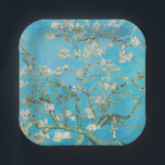 Vincent van Gogh - Almond Blossom Pappteller<br><div class="desc">Almond Blossom / Zweig with Almond Blossom - Vincent van Gogh,  Oil on Canvas,  1890</div>