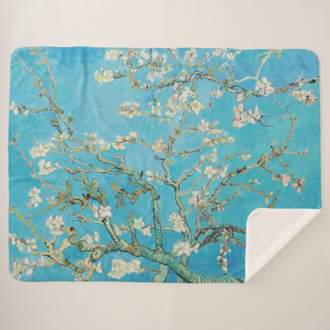 Vincent van Gogh - Almond Blossom Sherpadecke (Vorderseite (Horizontal))