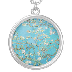 Vincent van Gogh - Almond Blossom Versilberte Kette