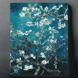 Vincent Van Gogh Almond Blossoms Dark Aquamarin Fotoplatte<br><div class="desc">Künstler: Vincent Van Gogh Titel: Mandelblüten in Farbe verändert</div>