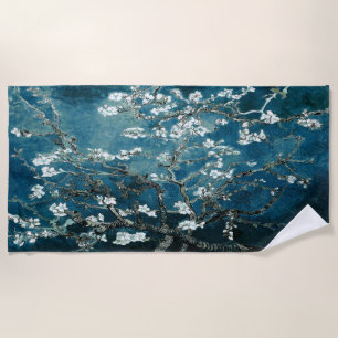 Vincent Van Gogh Almond Blossoms Dark Aquamarin Strandtuch