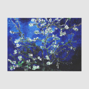 Vincent Van Gogh Almond Blossoms Deep Blue Seidenpapier