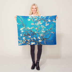 Vincent Van Gogh Almond Blossoms Helles Türkis Fleecedecke