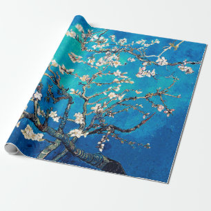 Vincent Van Gogh Almond Blossoms Helles Türkis Geschenkpapier