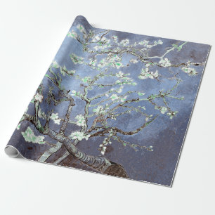 Vincent Van Gogh Almond Blossoms Steel Blue Geschenkpapier