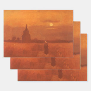 Vincent van Gogh - Alter Turm auf den Feldern Geschenkpapier Set