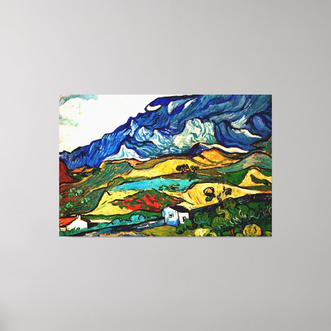 Vincent van Gogh artiwork, Les Alpilles Leinwanddruck (Vorderseite)