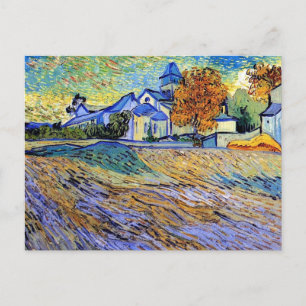 Vincent Van Gogh - Aussicht auf Asyl und Kapelle Postkarte