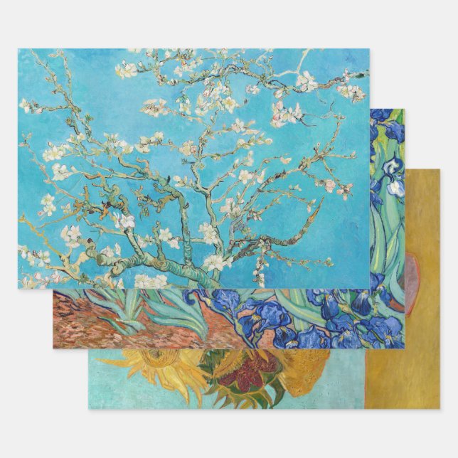 Vincent Van Gogh - Auswahl der Meisterwerke Geschenkpapier Set (Set)