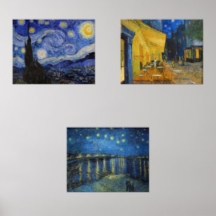 Vincent Van Gogh - Auswahl der Nachtmeisterschafte Bilderwand Sets