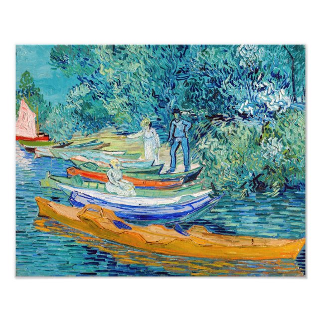 Vincent van Gogh - Bank of the Oise bei Auvers Fotodruck (Vorne)