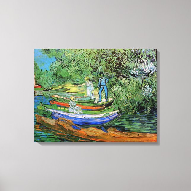 Vincent van Gogh - Bank of the Oise bei Auvers Leinwanddruck (Vorderseite)