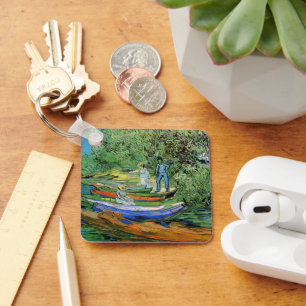 Vincent van Gogh - Bank of the Oise bei Auvers Schlüsselanhänger