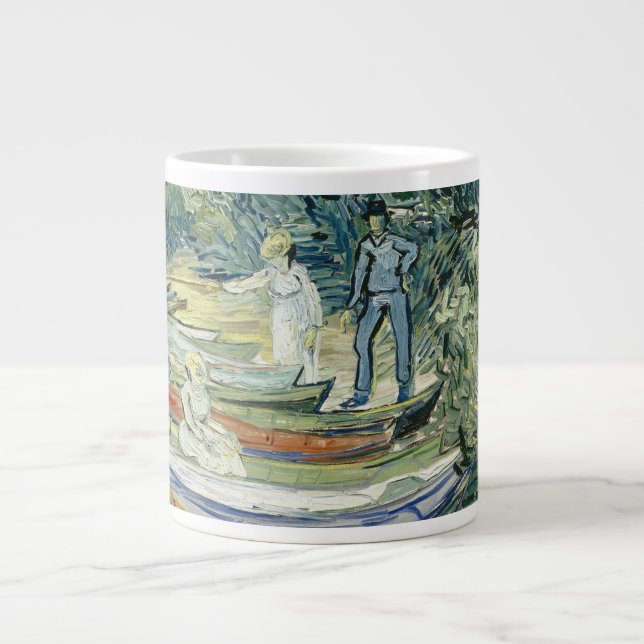 Vincent van Gogh - Bank of the Oise in Auvers Jumbo-Tasse (Vorderseite)