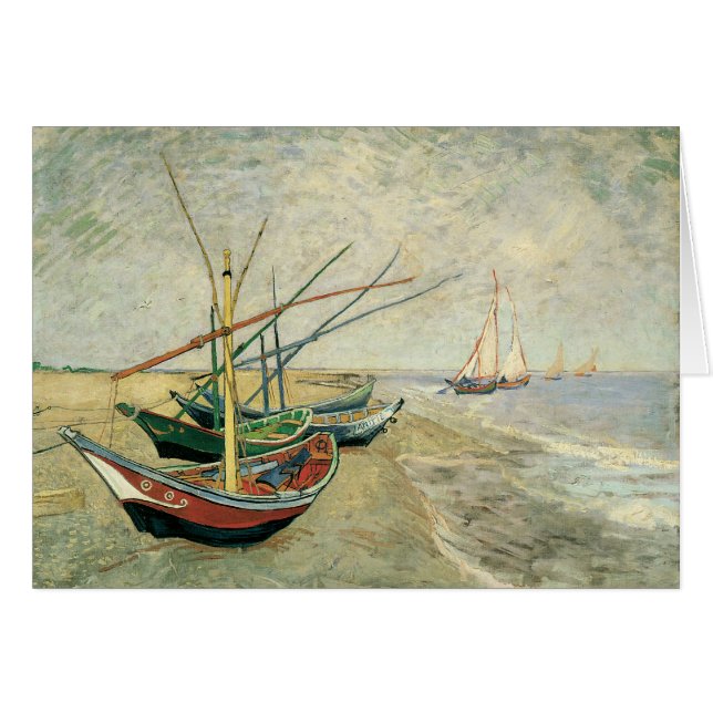 Vincent van Gogh - Bateaux de pêche sur la plage (Devant horizontal)