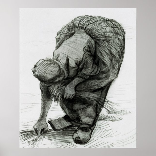 Vincent van Gogh | Bauernfrau, 1885 Poster (Vorne)