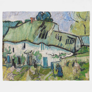 Vincent van Gogh - Bauernhaus mit zwei Figuren Fleecedecke