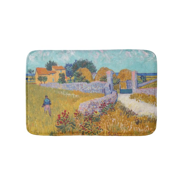 Vincent van Gogh - Bauernhof in der Provence Badematte (Vorderseite)