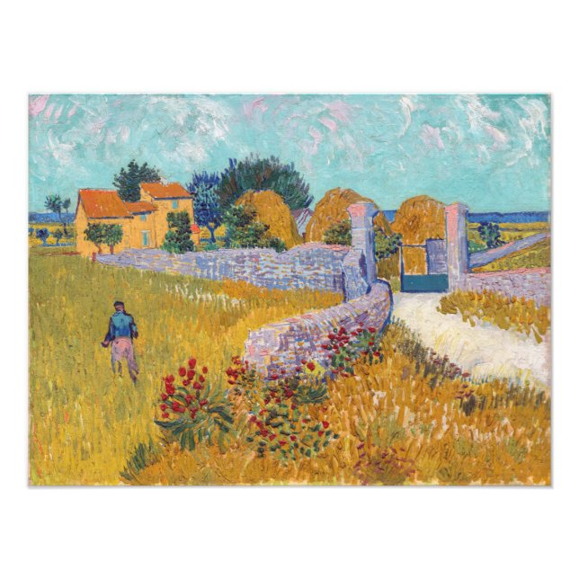 Vincent van Gogh - Bauernhof in der Provence Fotodruck (Vorne)