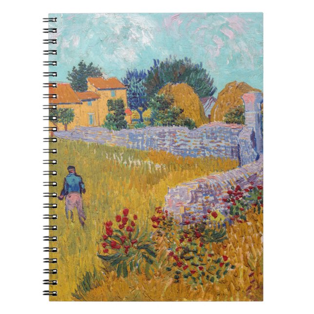 Vincent van Gogh - Bauernhof in der Provence Notizblock (Vorderseite)