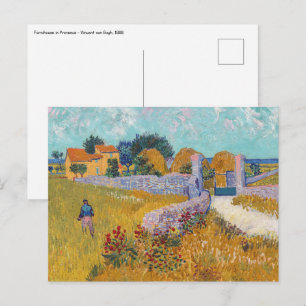 Vincent van Gogh - Bauernhof in der Provence Postkarte