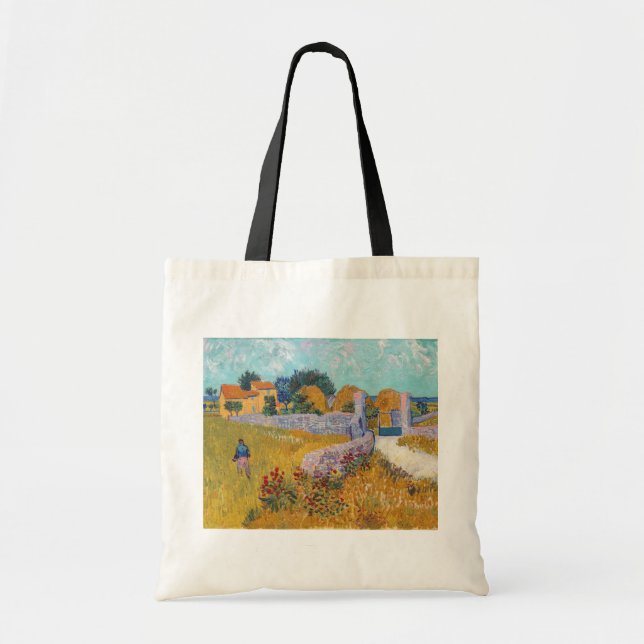 Vincent van Gogh - Bauernhof in der Provence Tragetasche (Vorne)