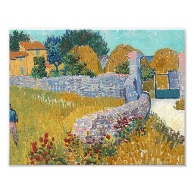 Vincent van Gogh Bauernhof in Provence, 1888 Fotodruck (Vorne)