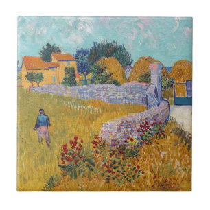 Vincent van Gogh - Bauernhof in Provence Fliese