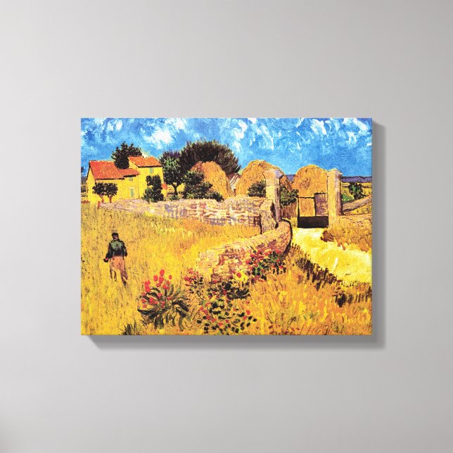 Vincent Van Gogh - Bauernhof in Provence Kunst Leinwanddruck (Vorderseite)