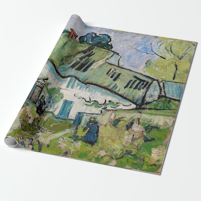 Vincent van Gogh - Bauernhof mit zwei Zahlen Geschenkpapier (Ungerollt)