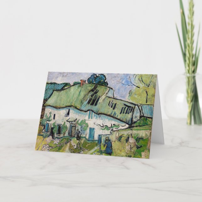 Vincent van Gogh - Bauernhof mit zwei Zahlen Karte (Vorderseite)