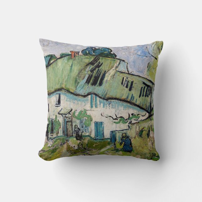 Vincent van Gogh - Bauernhof mit zwei Zahlen Kissen (Vorderseite)